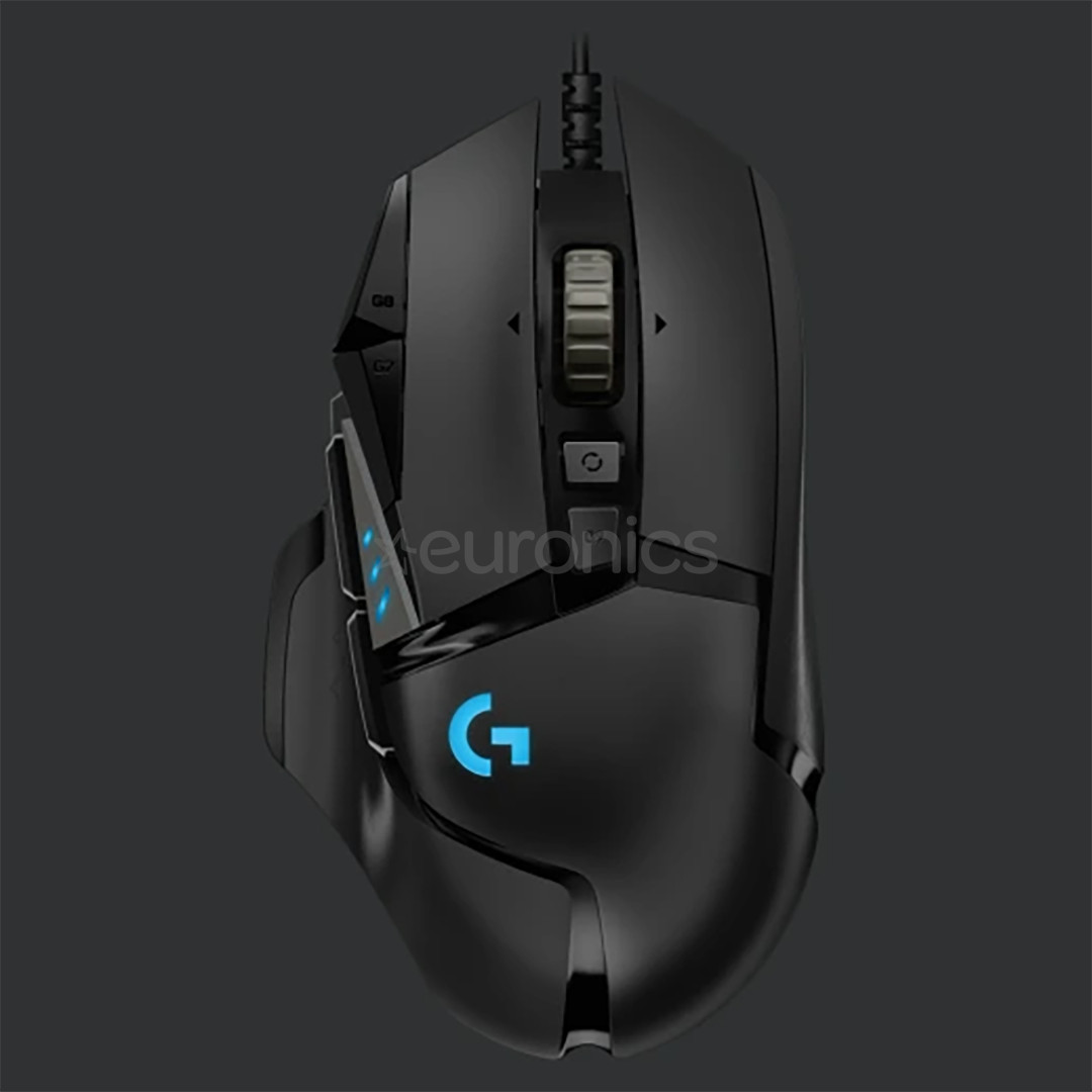 Logitech G502 Hero, optiskā, melna - Datorpele ar vadu