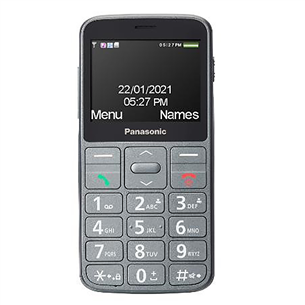 Panasonic KX-TU160, pelēka - Mobilais telefons KX-TU160EXG