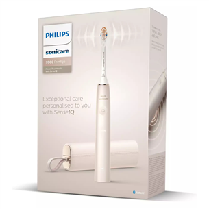 Philips Sonicare 9900 Prestige SenseIQ, zelta - Elektriskā zobu birste + ceļojuma futrālis