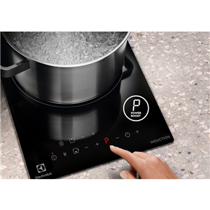 Electrolux, width 29 cm, frameless, black - Built-in Induction Hob