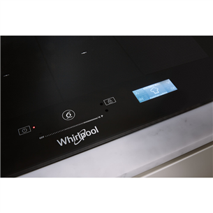 Whirlpool, width 65 cm, frameless, black - Built-in Induction Hob