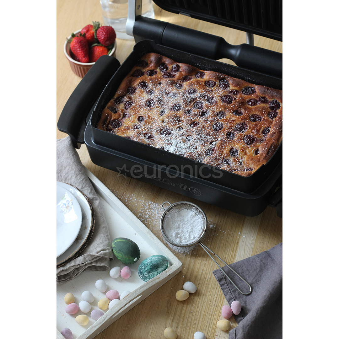 Tefal OptiGrill+ + Snacking & Baking, 2000 W, melna - Elektriskais grils