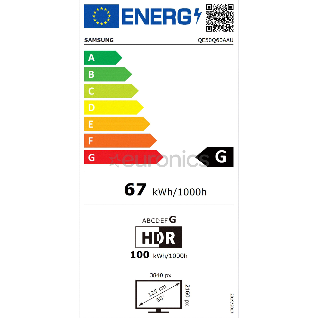 Samsung AirSlim QLED 4K UHD, 50'', feet stand, black - TV