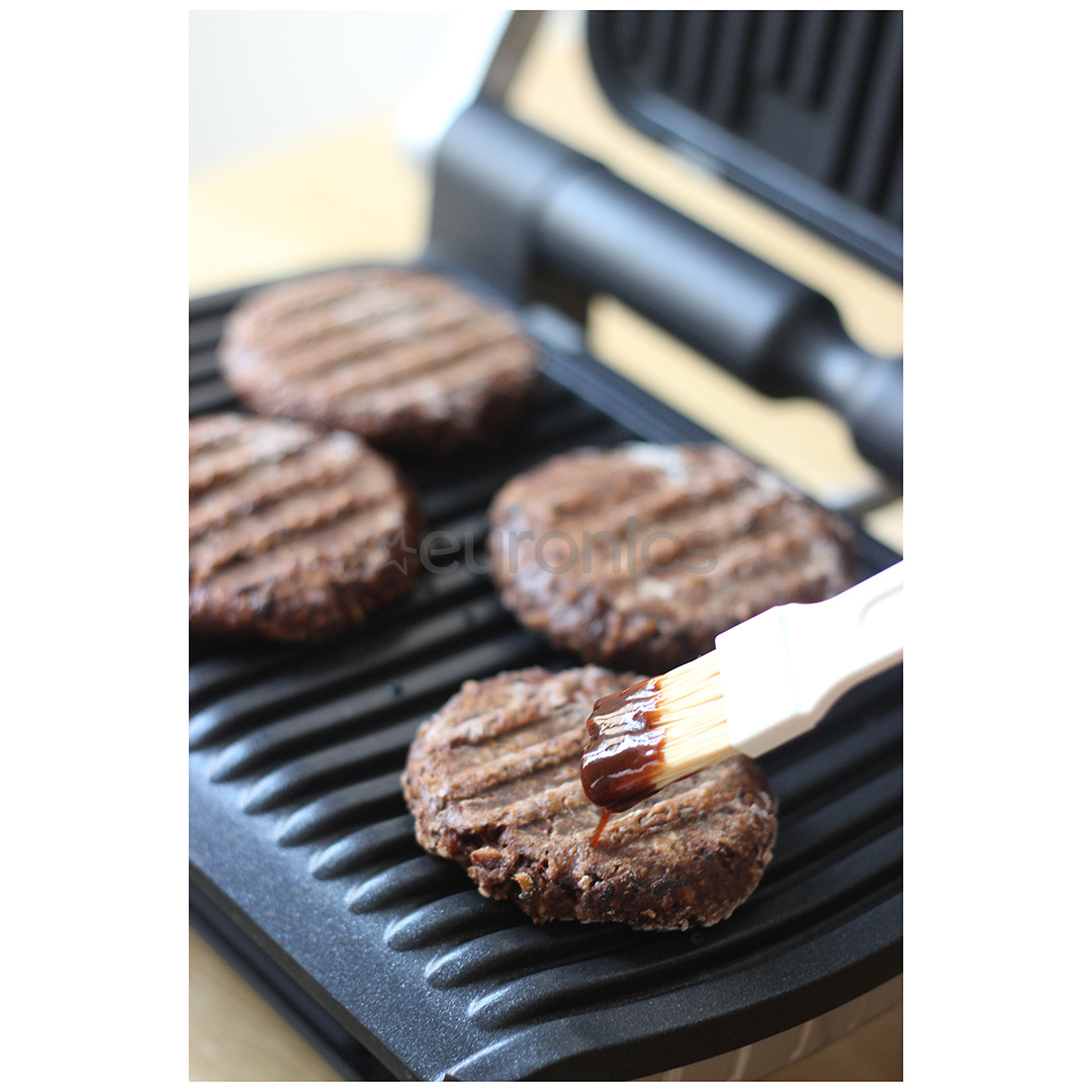 Tefal Optigrill+ + vafeļu plāksnes, 2000 W, melna/nerūsējošā tērauda - Elektriskais grils