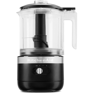 KitchenAid, melna - Bezvadu mini virtuves kombains 5KFCB519EBM