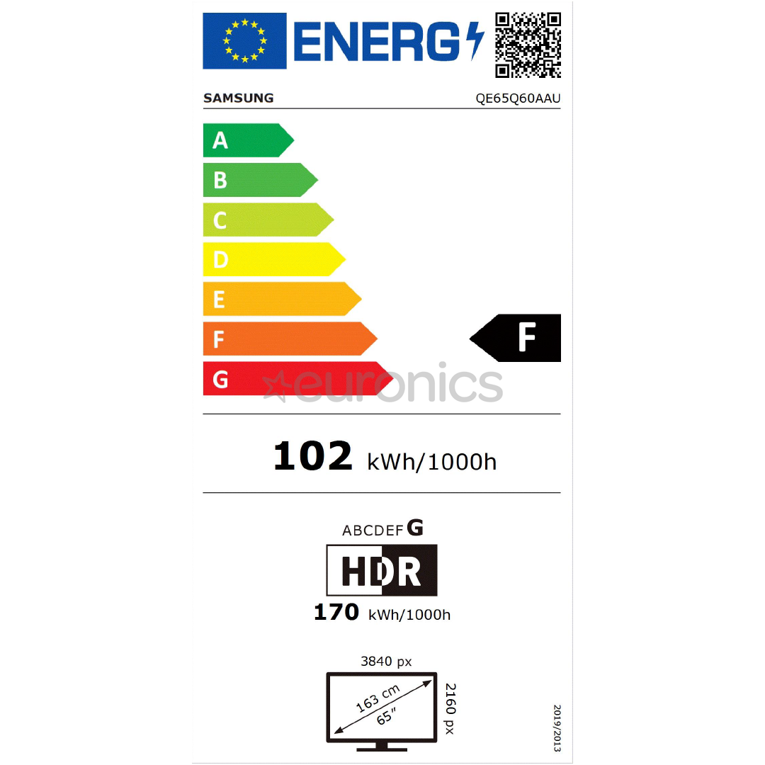 Samsung AirSlim QLED 4K UHD, 65'', sānu statīvs, melna - Televizors