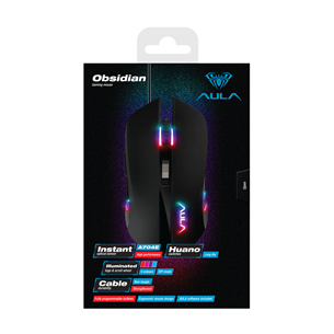 Optical mouse Obsidian, Aula