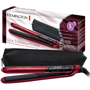 Remington Silk, 150-235°C, черный/kрасный -  Щипцы для выпрямления волос S9600