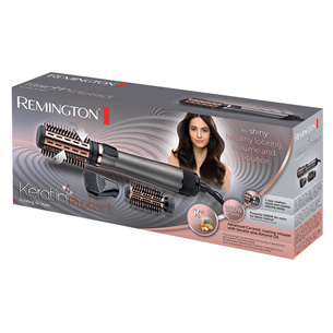 Remington Keratin Protect, 1000 W, grey/pink - Rotating airstyler