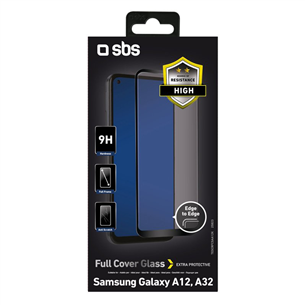 SBS Full Glass, Samsung Galaxy A03/A12/A13 - Aizsargstikls viedtālrunim