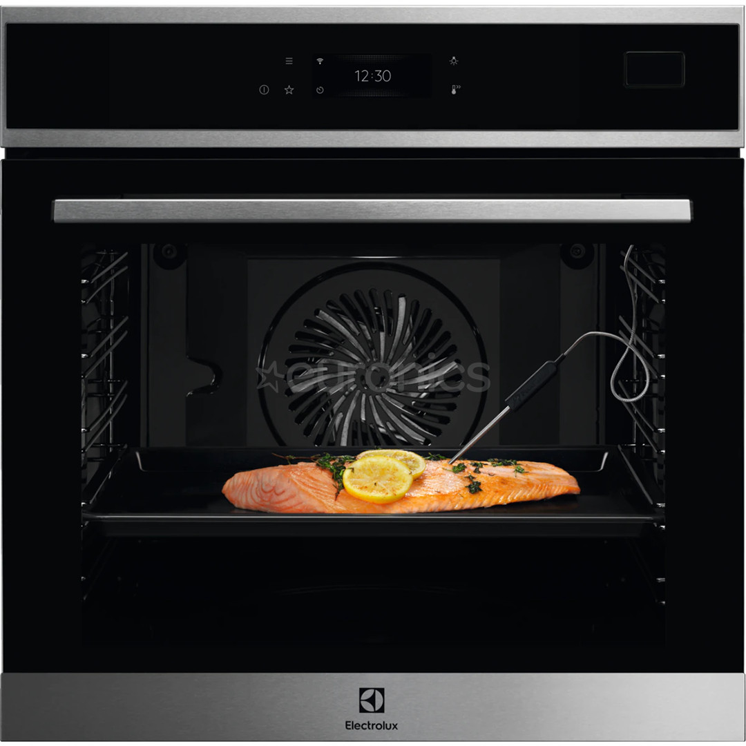 Electrolux, 70 L, black/inox - Built-in steam oven