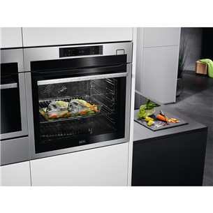 AEG SteamBoost 8000, 70 L, inox - Built-in steam oven