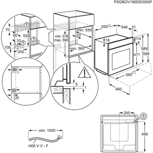 AEG SteamBoost 8000, 70 L, inox - Built-in steam oven