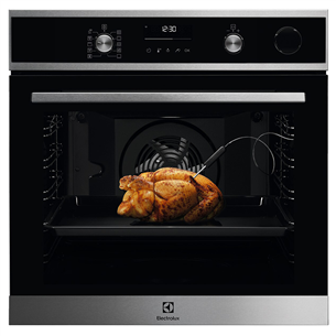 Electrolux  SteamCrisp 700, утапливаемые кнопки, 72 л, нерж. сталь - Интегрируемый духовой шкаф EOC6P77WX