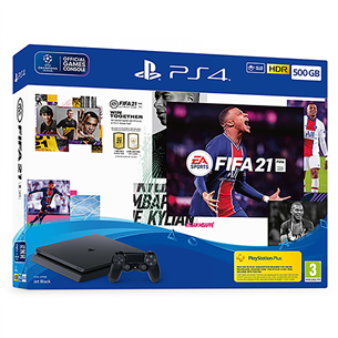 Spēļu konsole PlayStation 4 Slim, Sony / 500 GB + FIFA 21 711719828723