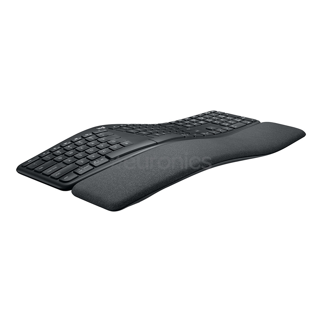 Logitech ERGO K860, US, melna - Bezvadu klaviatūra