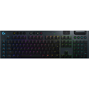 Logitech G915, GL Tactile, US, mehāniskā, tumši pelēka - Bezvadu klaviatūra 920-008910