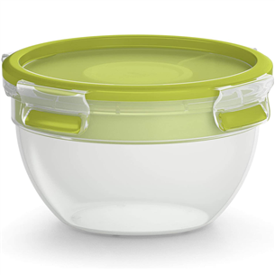 Tefal Clip and Go, 1 L, caurspīdīga/zaļa - Salātu bļoda K3100112