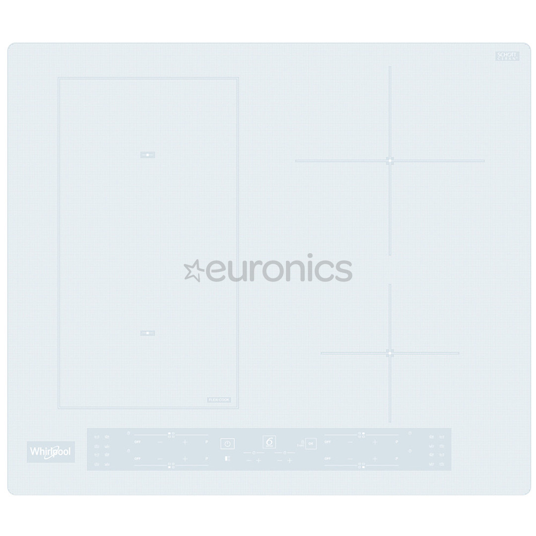 Whirlpool, platums 59 cm, balta – Iebūvējamā indukcijas virsma