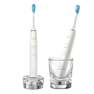 Philips Sonicare DiamondClean 9000, 2 pcs, white - Electric toothbrush set with app HX9914/55