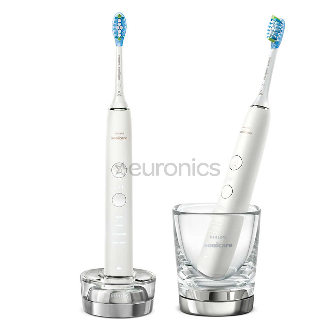 Philips Sonicare DiamondClean 9000, 2 pcs, white - Electric toothbrush set with app