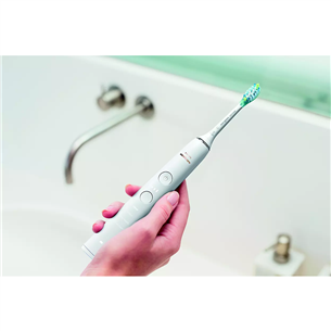 Philips Sonicare DiamondClean 9000, 2 pcs, white - Electric toothbrush set with app