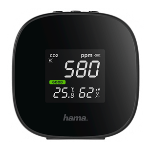Hama Safe, черный - Прибор для измерения качества воздуха 00186434