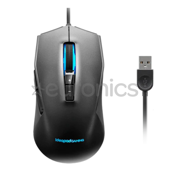 Lenovo IdeaPad Gaming M100 RGB Mouse, optiskā, melna - Datorpele ar vadu
