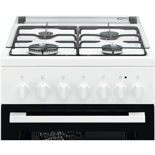 Electrolux, 54 л, белый - Отдельностоящая газовая плита с электрической духовкой