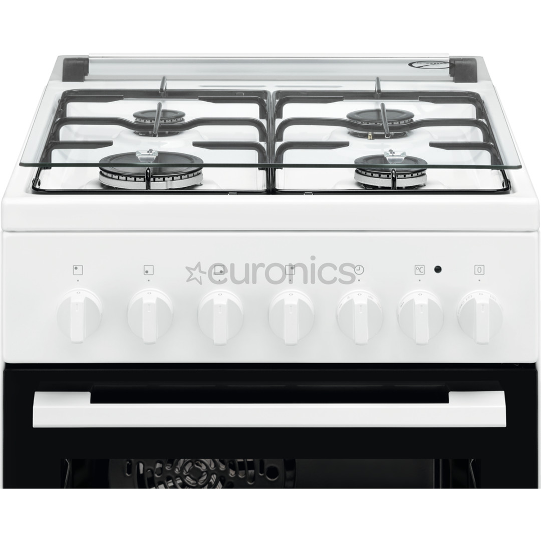 Electrolux, 54 л, белый - Отдельностоящая газовая плита с электрической духовкой