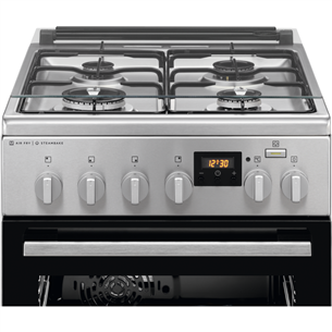 Electrolux, 58 L, inox - Freestanding Gas Cooker with Electric Oven