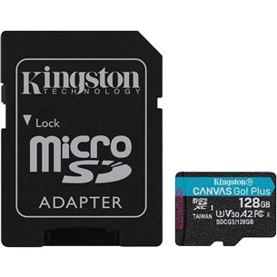 Карта памяти microSDXC Canvas Go UHS-I, Kingston / 128ГБ