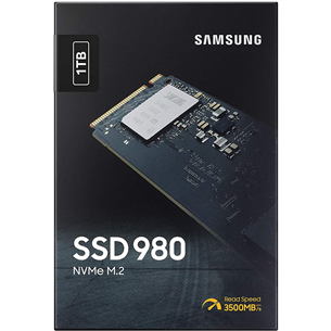 Samsung 980, M.2, NVMe, PCIe 3.0, 1 ТБ - SSD