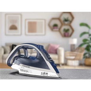 Tefal Ultragliss Plus, 2800 W, zila/balta - Tvaika gludeklis