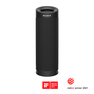 Sony SRS-XB23, melna - Portatīvais bezvadu skaļrunis SRSXB23B.CE7