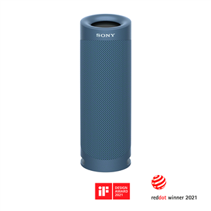Sony SRS-XB23, zila - Portatīvais bezvadu skaļrunis