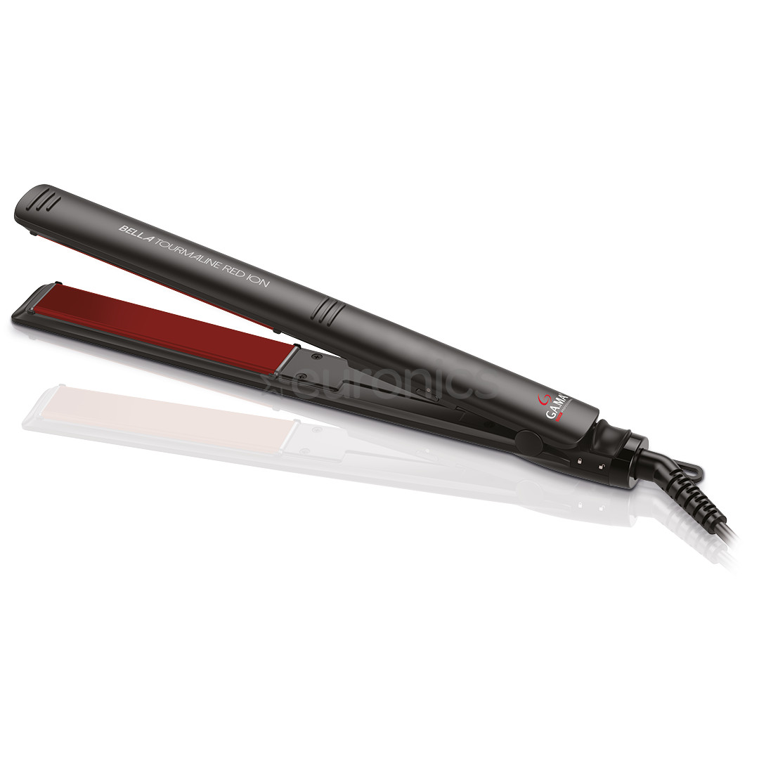 GA.MA Bella Tourmaline Red Ion, 230°C, melna/sarkana - Matu taisnotājs