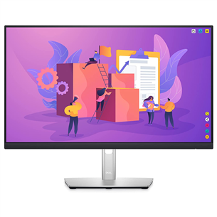 Dell P2422H, 24", FHD, LED IPS, черный/серебристый - Монитор