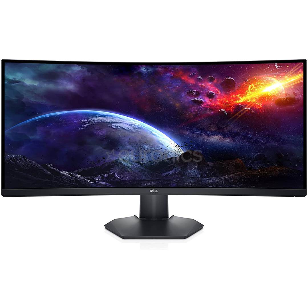 Dell S3422DWG, 34", WQHD, LED VA, 144 Hz, curved, black - Monitor