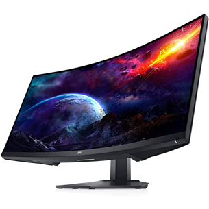 Dell S3422DWG, 34", WQHD, LED VA, 144 Гц, изогнутый, черный - Монитор