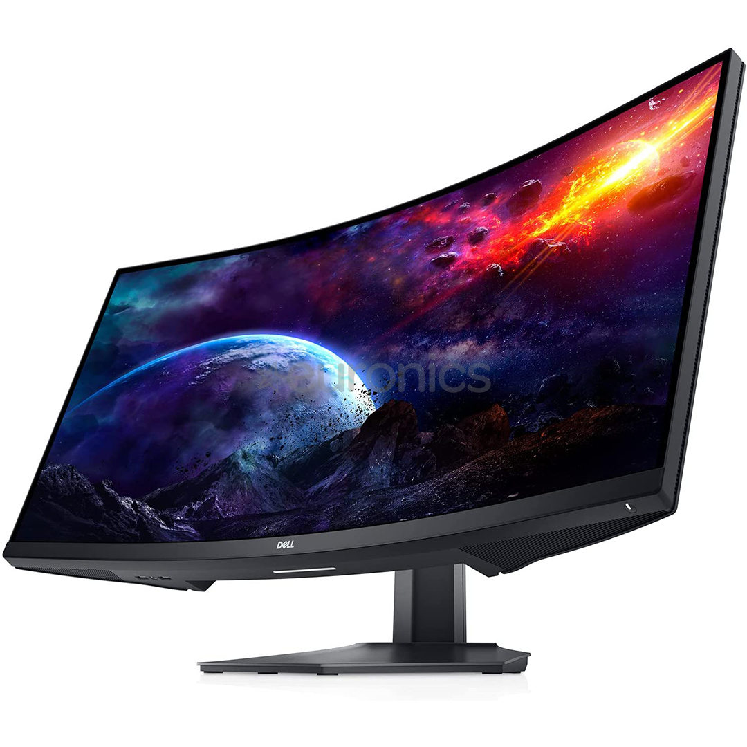 Dell S3422DWG, 34", WQHD, LED VA, 144 Hz, curved, black - Monitor