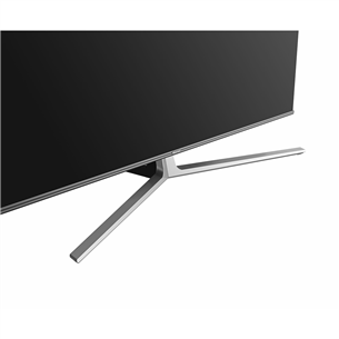 Hisense ULED 4K UHD, 55", central stand, dark gray - TV
