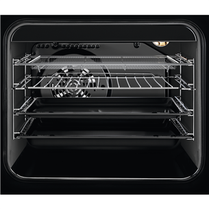 Electrolux, 58 л, черный - Отдельностоящая керамическая плита