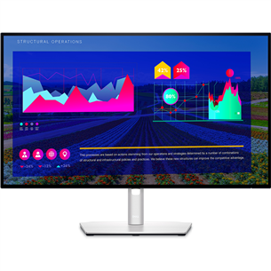 Dell UltraSharp U2722D, 27'', QHD, LED IPS, USB-C, silver - Monitor U2722D