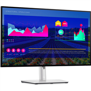 Dell UltraSharp U2722D, 27'', QHD, LED IPS, USB-C, серебристый - Монитор
