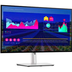 Dell UltraSharp U2722D, 27'', QHD, LED IPS, USB-C, серебристый - Монитор