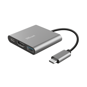 Adapteris 3-in-1 Multiport USB-C Adapter, Trust