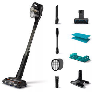 Philips 8000 Aqua Plus, grey/black - Cordless vacuum cleaner XC8349/01