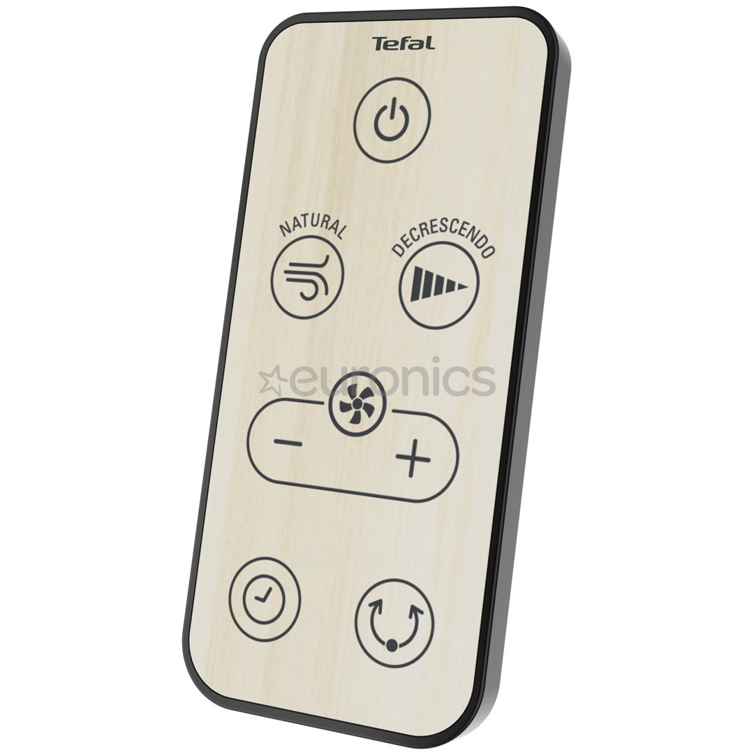 Tefal Turbo Silence Extreme+, melna/bēša - Grīdas ventilators