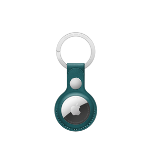 Apple AirTag Leather Key Ring, zaļa - Atslēgu piekariņš